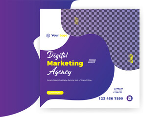  Creative Digital marketing agency business social media post banner template design