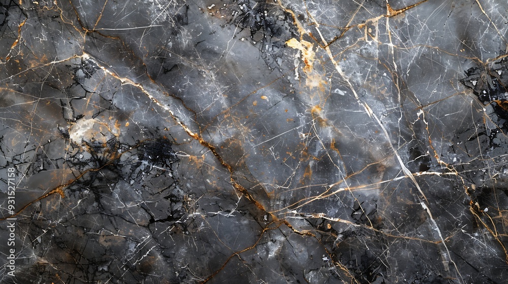 Poster grey marble texture background with natural italian slab marble texture using for interior floor and