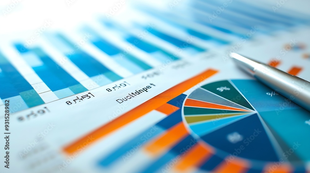 Leinwandbilder digital marketing sale analysis business development finance analyst analyzing sale data business gr