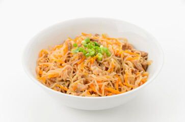 豚肉と糸コンニャクの炒め物