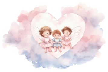 PNG Angel baby representation togetherness.