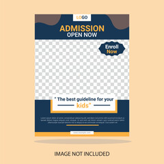 College and School admossion flyer design template