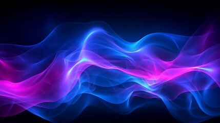 Abstract design with blue and pink waves