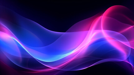 Abstract design with blue and pink waves