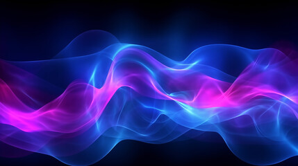 Abstract design with blue and pink waves