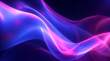 Abstract design with blue and pink waves