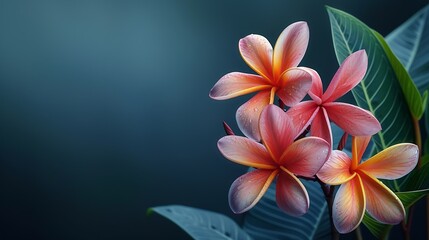 Naklejka premium plumeria : Generative AI