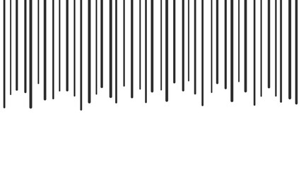 下向きに流れる黒い垂れ線の背景 - ショックや落ち込みの感情をイメージする漫画の効果線 - 16:9