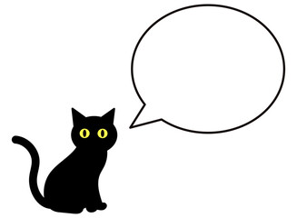 猫とふきだし