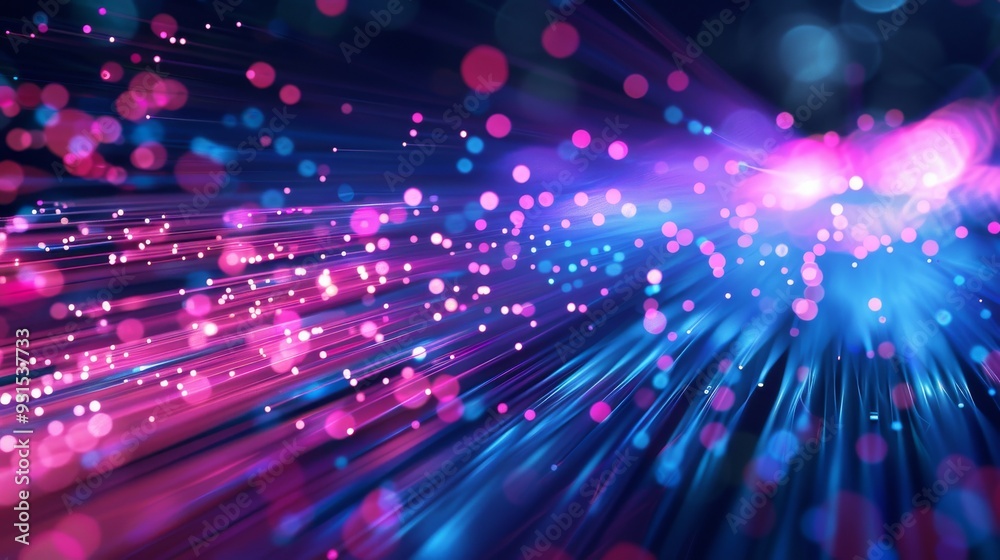 Poster abstract information flow background with speed lines: perfect for designing tech concepts and proje
