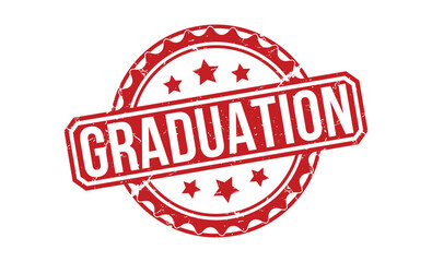 GRADUATION rubber stamp on white background. GRADUATION Stamp.