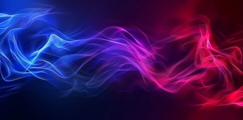 A futuristic sci-fi corridor illuminated by neon signs