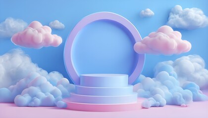 pink rose in the clouds