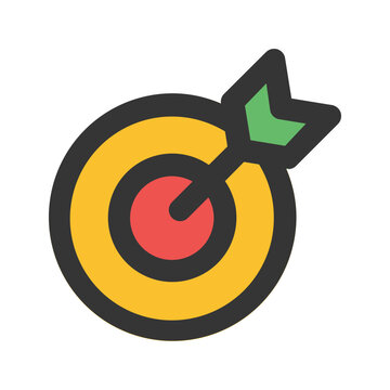 recommend clip art: goal outline fill icon