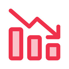 decrease outline fill icon