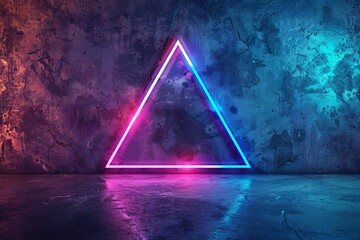 Futuristic Sci-Fi Stage with Tilted Lines and Reflective Metal Surface. Stock picture.