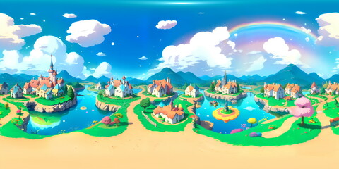 Fantasy Town - generative ai, üretken yapay zeka