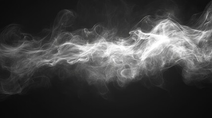 Obraz premium High quality smoke background, rotating white and gray smoke patterns, ultra-high resolution, creating a soft and realistic atmosphere effect. Very suitable for professional visual design.