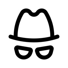 spy line icon