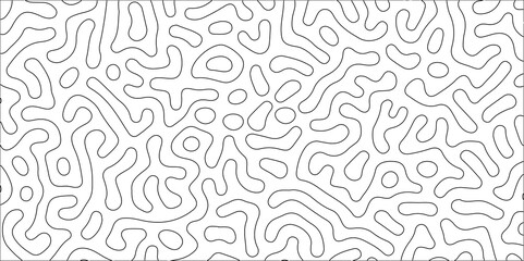Abstract seamless turing pattern minimal organic geometric white background. black stock line abstract pattern Transparent monochrome striped texture, seamless pattern, modern stylish texture.