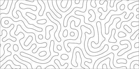 Abstract seamless turing pattern minimal organic geometric white background. black stock line abstract pattern Transparent monochrome striped texture, seamless pattern, modern stylish texture.