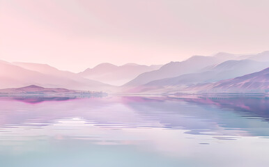 Obraz premium lake and mountains