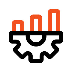 data management line color icon