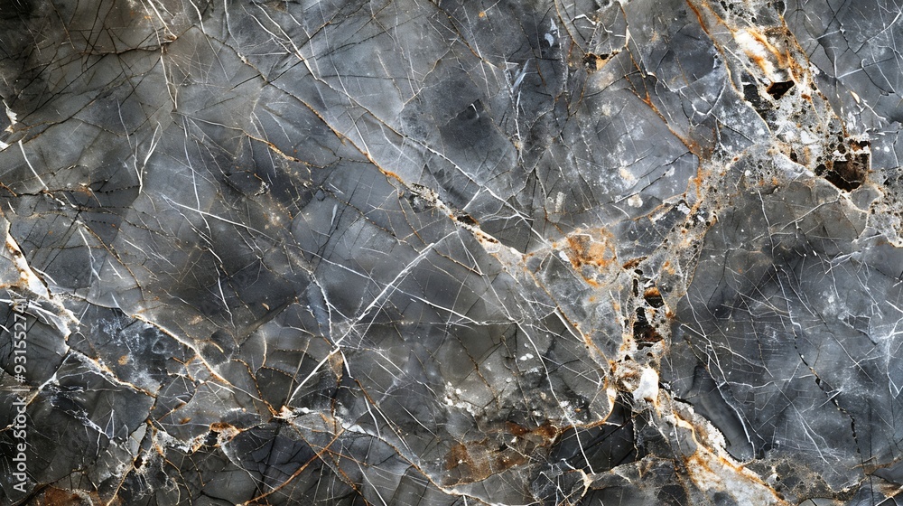Poster grey marble texture background with natural italian slab marble texture using for interior floor and