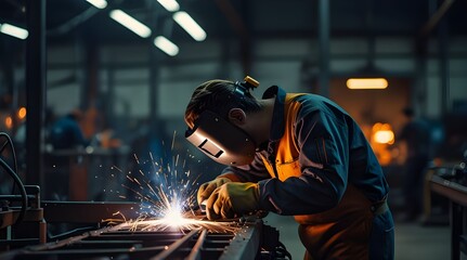 welder in fectory. generative.ai