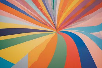 retro background with rays