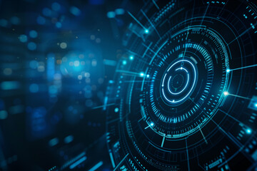 Obraz premium Abstract Futuristic Technology Background