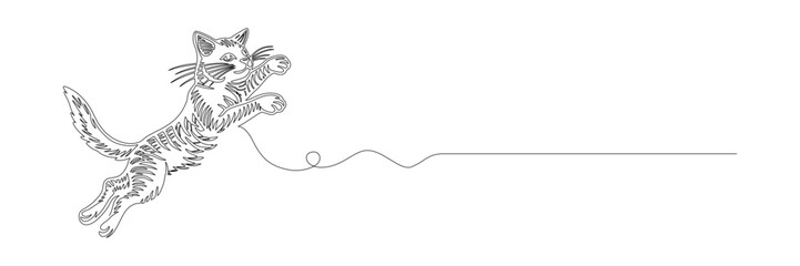 Lineart cat vector editorial content
