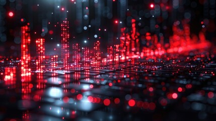 A composite image of a cityscape overlaid with financial charts symbolizing market trends and economic data, depicting the concept of urban financial growth