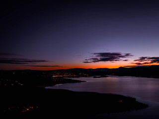 Sunset at Lake Jindabyne , Australia