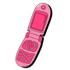 Pink Retro flip phone