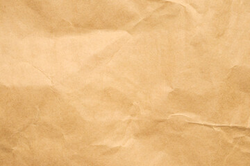 Abstract crumpled and creased recycle brown paper texture background