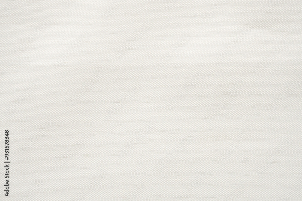 Wall mural abstract white fabric texture with soft wave background