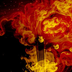Fire and flame texture background, fire, flame