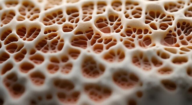 3D rendering of a cross section of multiple layers of skin tissue