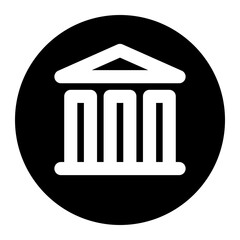 University Circular Outline Style Icon Perfect for School and Education Theme