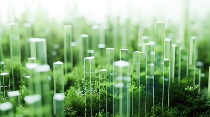 Obraz premium The background is made of live green moss. Eco-friendly wall decoration with plants. High quality photo