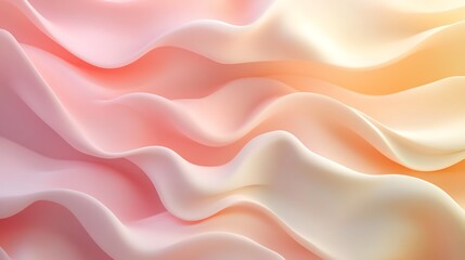 Obraz premium Gradient pink silk fabric with soft folds. Abstract background.