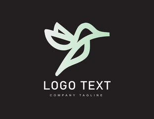 Obraz premium Colorful bird vector logo design