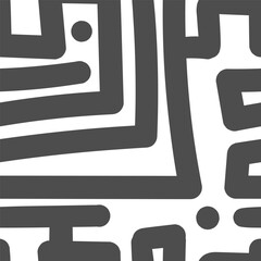 Seamless abstract pattern on white background. Vector doodle image. Graphic linear wallpaper.