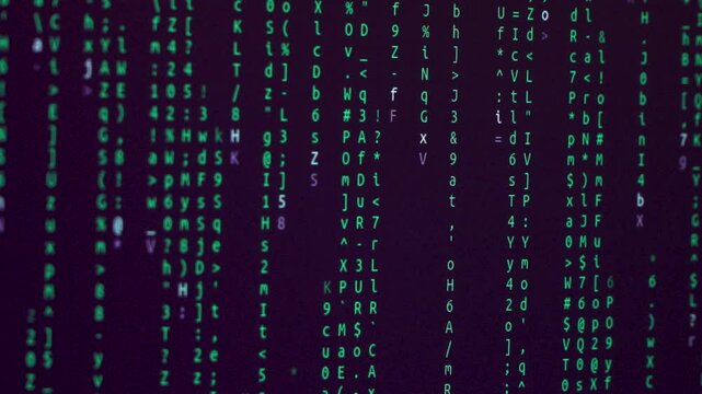 Lines of computer code on a screen