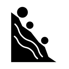 Avalanche glyph icon