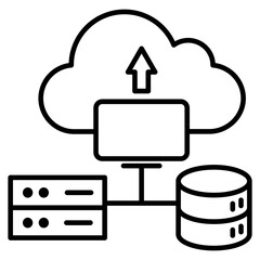 IT infrastructure updates icon