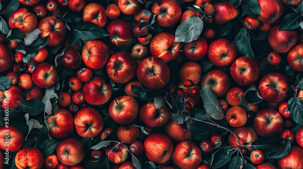 Canvas Prints a pile of apples