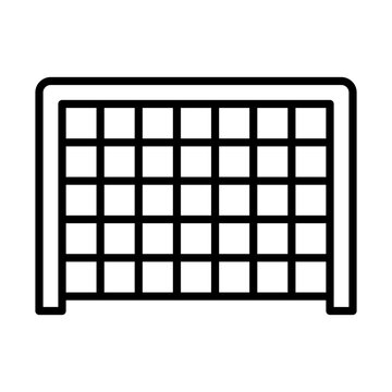 recommend clip art: Hockey Net line icon
