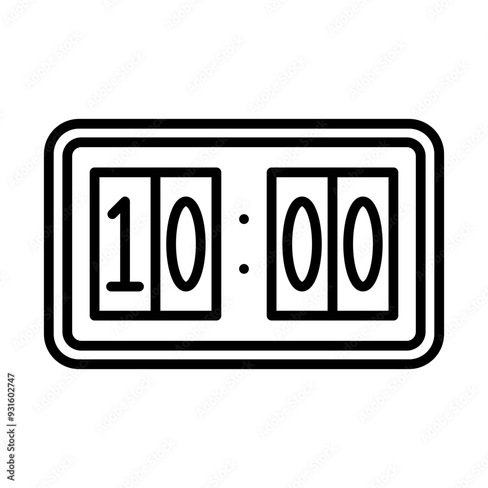 Sticker Hockey Scoreboard line icon